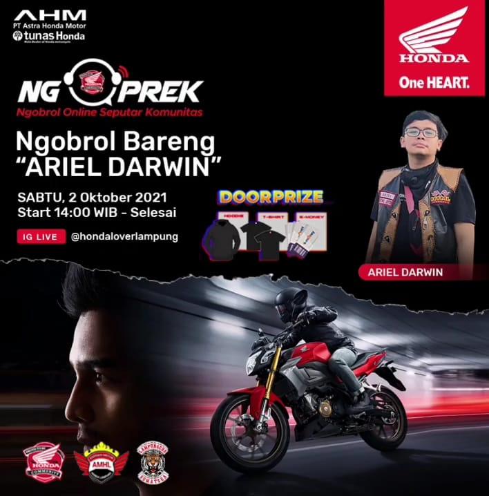 Tunas Honda dan NSS Kedaton Sukses Menggelar Ngoprek Bersama Ariel Darwin